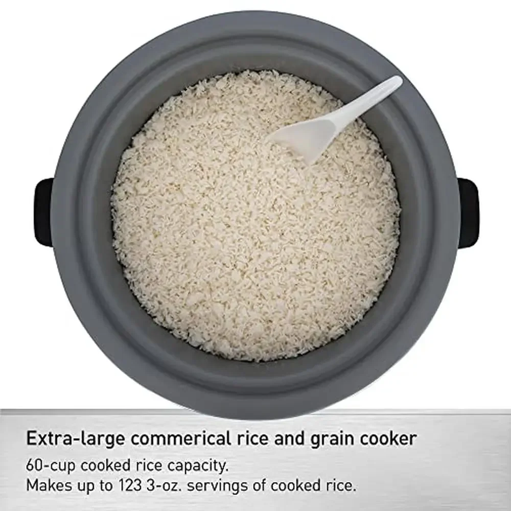 جهاز طبخ الأرز التجاري سعة 60 كوبًا مع عملية بلمسة واحدة، سعة كبيرة، مطعم مثالية غير لاصقة ومقاهي كينوا