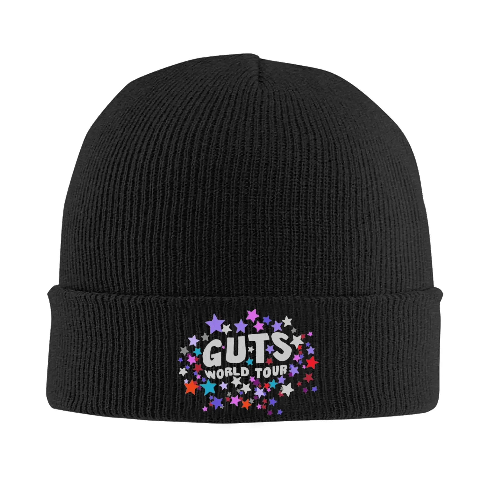 O-Olivia Cool R-Rodrigo Guts World Tour Hats Autumn Winter Skullies Beanies Fashion  Cap Female Male Acrylic Skullcap