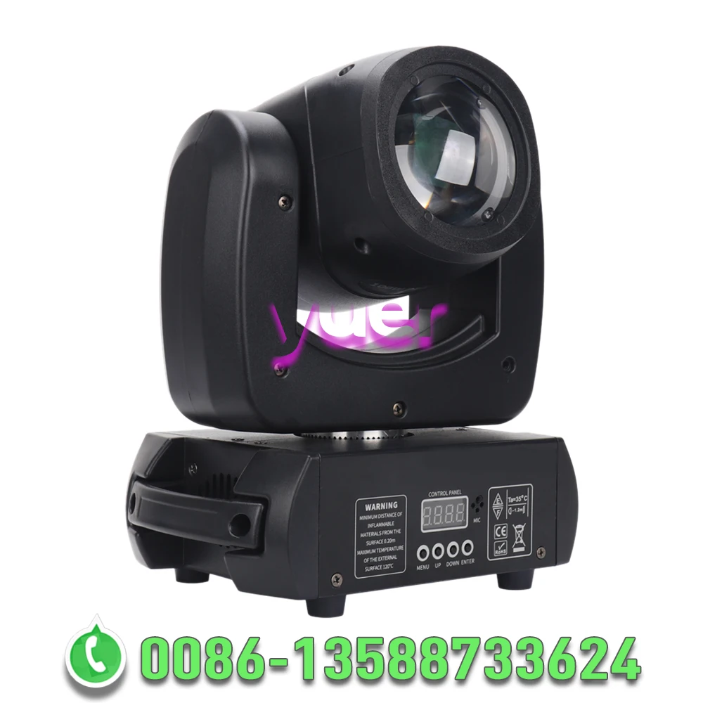 Imagem -04 - Moving Head Led Dmx Light 18 Prism 100w Beam Cores Rotating Prism Effect o Som Chegam para o Evento dj Party Club Nova Chegada