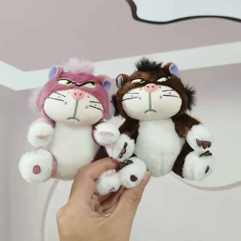 Disney-Porte-clés en peluche chat Lucifer pour filles, pendentif sac à dos, Kawaii Anime, cadeau de Noël et d'anniversaire, 12cm