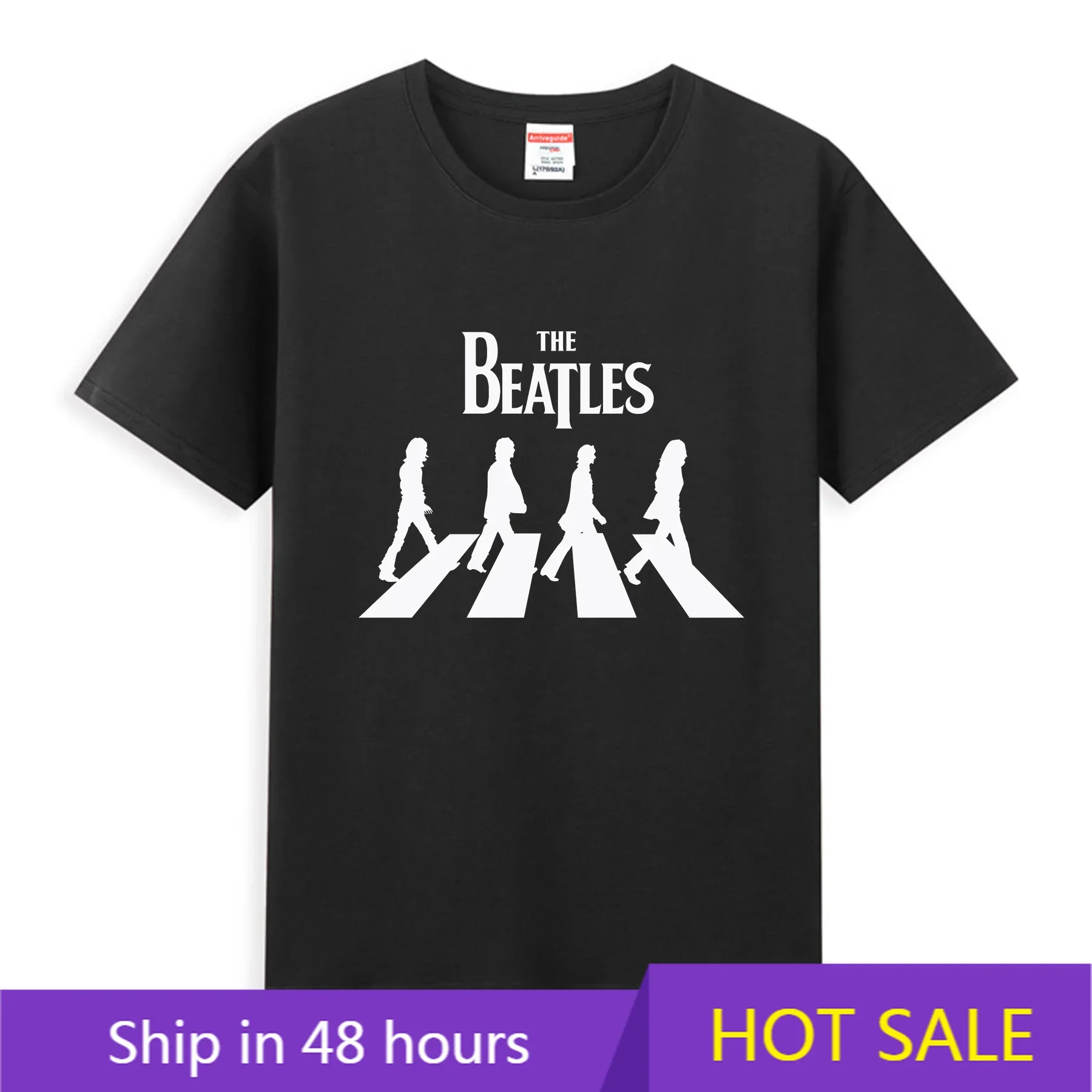 

2025 Men Abbey Road Sign T Shirt Casual The Beatle T-shirt Graphic Oversized Sports Tops Breathable Comfortable Streetwear S-3XL