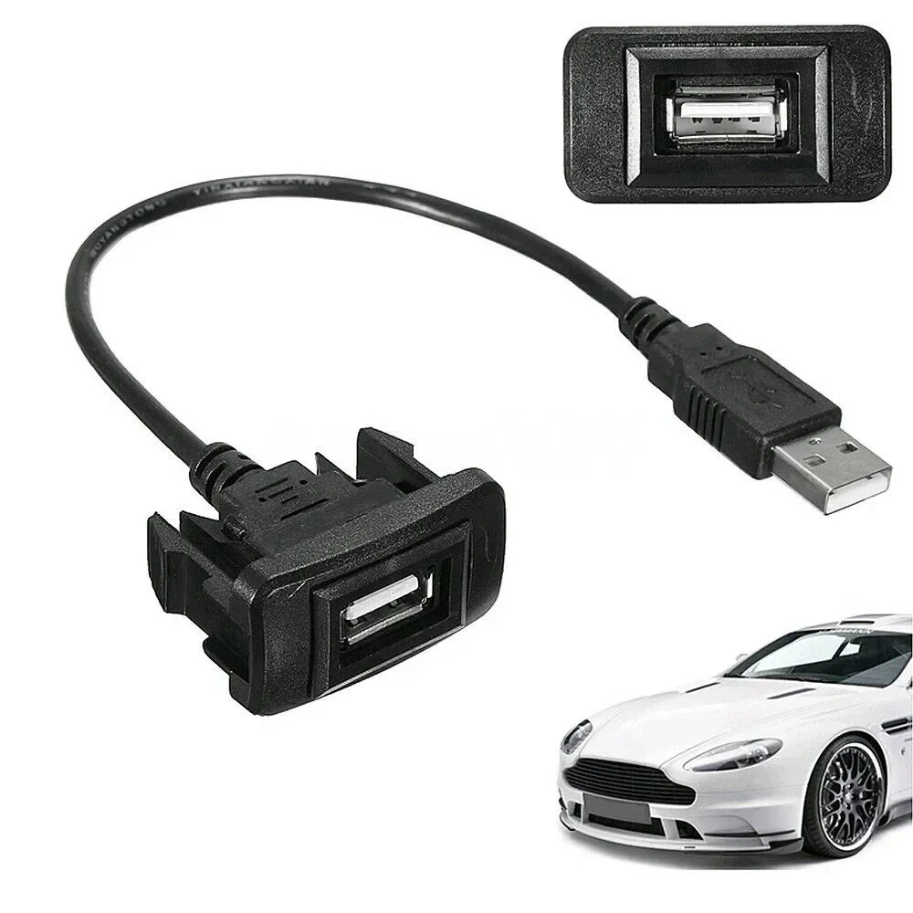 Dashboard Flush Mount USB Car Male To Female Extension Cable Adapter For Toyota  USB Male To Female Extension USEFUL