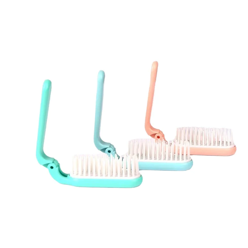 Portable Compact Foldable Pocket Comb Mini Travel Hair Brush for Detangling and Smoothing Straight Curly Hair