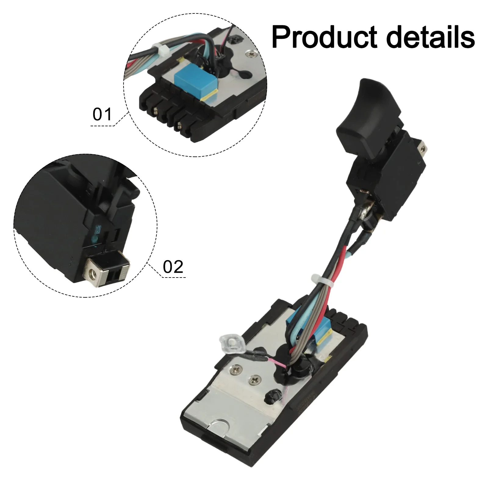 Easy Install Switch 21.6V Switch Home Improvement Approx. 8*4cm Size Convenient Operation Easy To Install Effortless Replacement