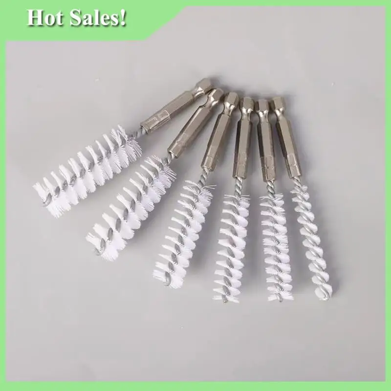 

-A99Z Pipe Brush Set 8-19Mm Tube Machinery Cleaning Brush Nylon 1/4 Inch Drill Cleaning Wire Brush