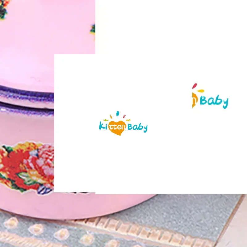 2 Stück Puppenhaus Miniatur nostalgische Lebensszene Dekoration Emaille Becken Puppenzubehör Spielzeug