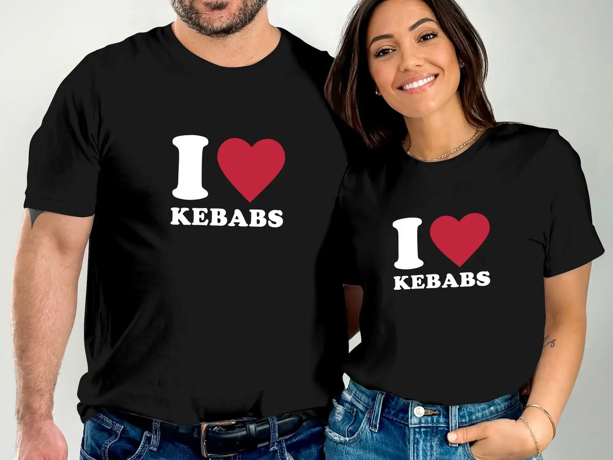 I Love Kebabs T Shirt Foodie Kebab Lover Casual Comfortable Novelty Food Print Bbq Top