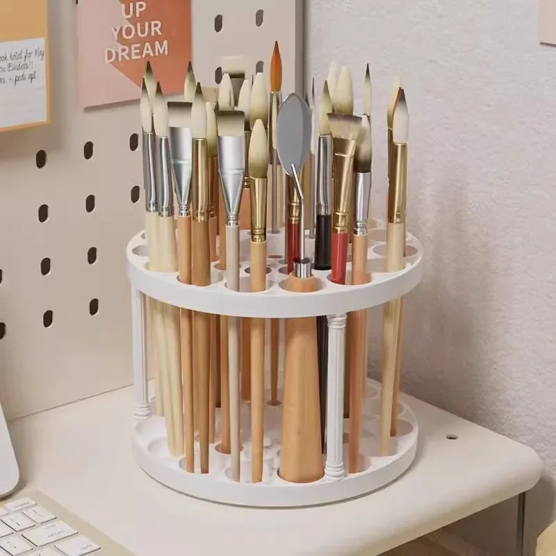 Multi-  rack, pen holder, oil paintbrush, perforated , pen holder, painting tools, desktop makeup brush