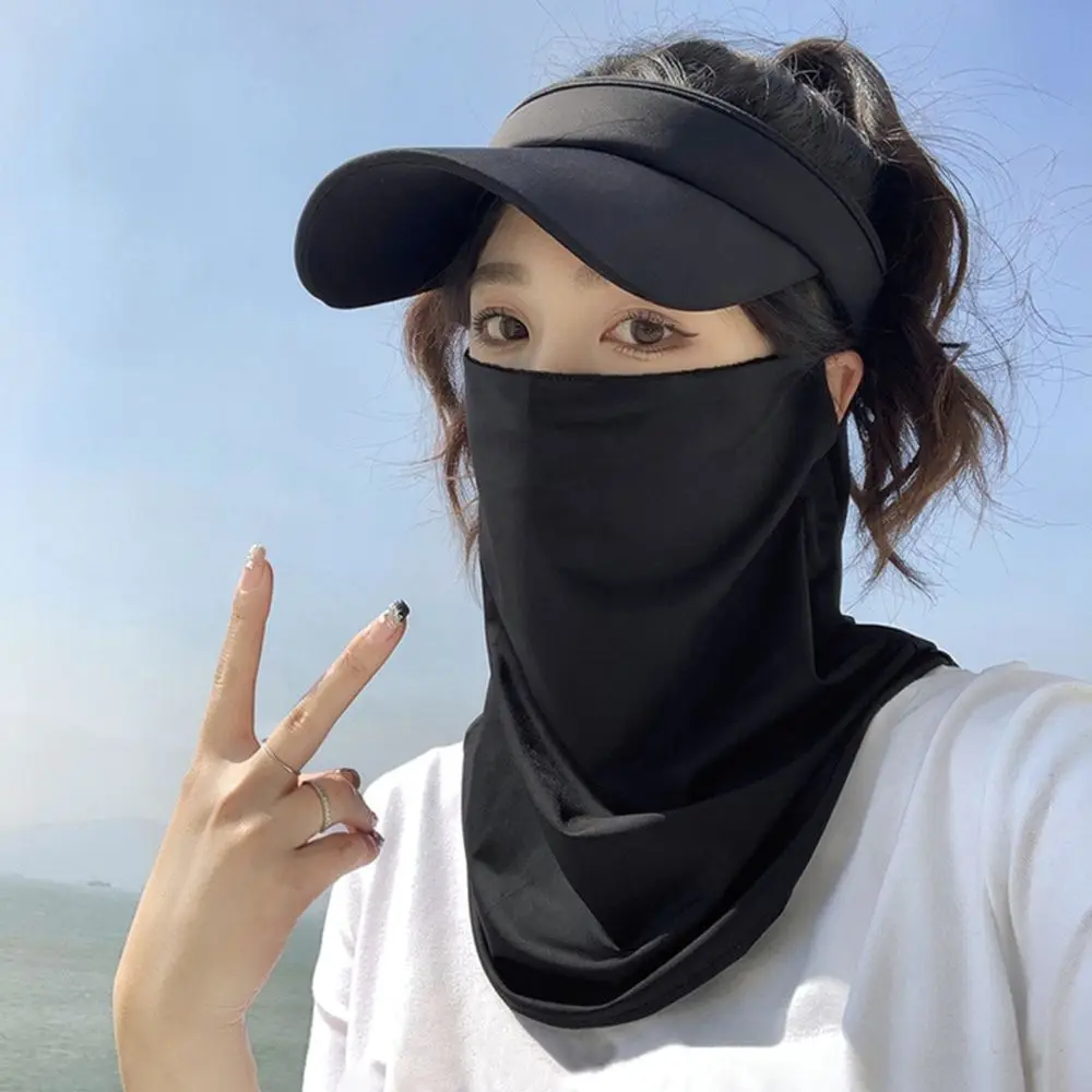 Summer Motorcycle Face Mask Ice Silk Breathable Sunshade For For Jianba Chuancheng UV Protection Cycling Neck Cover