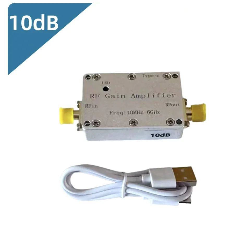 10M-6GHz Broadband Amplifier - High Flatness Amplification - 10dB, 20dB, 30dB, 40dB Gain