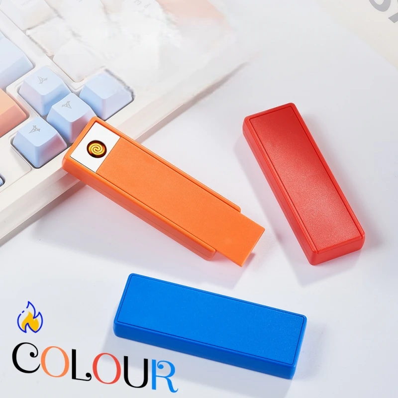 Ultra Light and Compact Pull-down Tungsten Wire Lighter USB Charging Lighter Portable Mini Lighter Cigarette Accessories