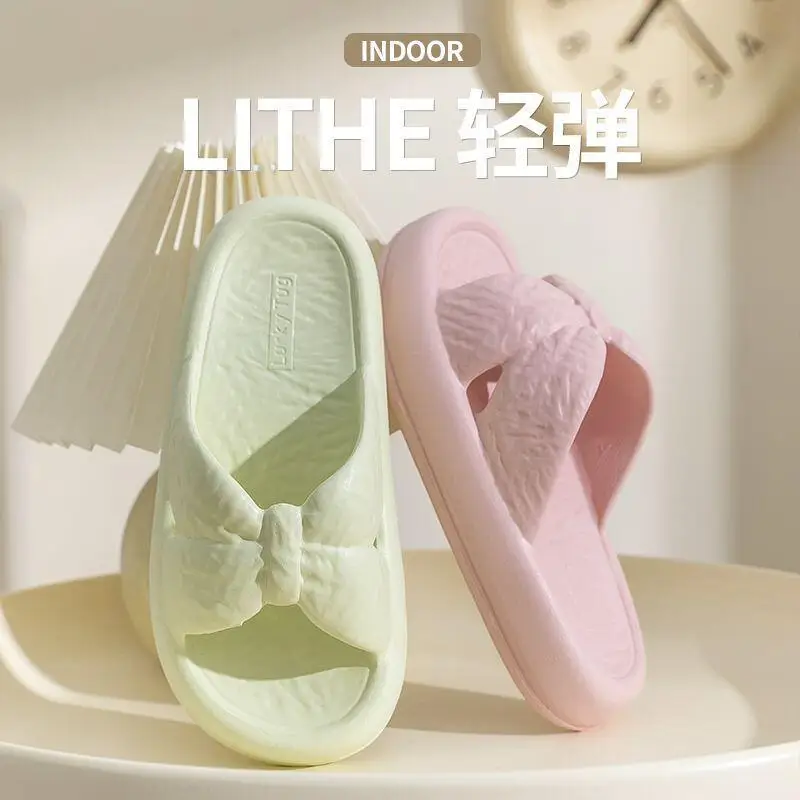 Hot 2026Summer New Women Thick Soled Nonslip Indoor Outdoor Slippers Fashionversatile Simple Comfort Soft Soled Bathroomslippers