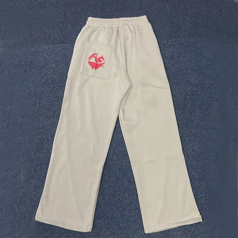 موضة المشارب السراويل خمر الهيب هوب عداء ببطء الرياضة قيعان التباين الرباط Sweatpants تقسم جيب فضفاض النساء السراويل #5