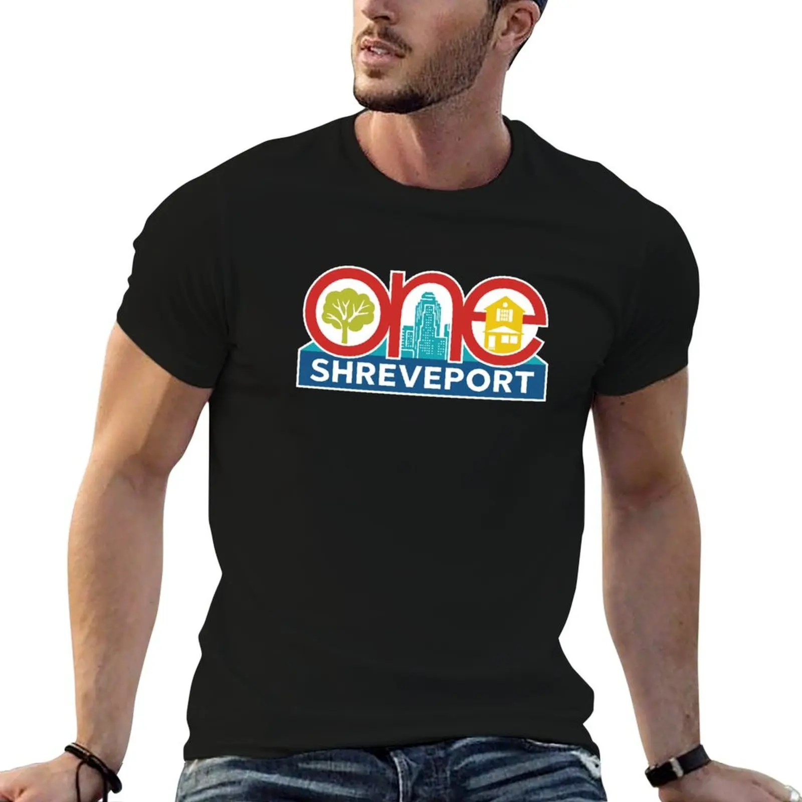 One Shreveport Logo (full color) Essential T-Shirt Blouse aesthetic clothes blacks men clothings