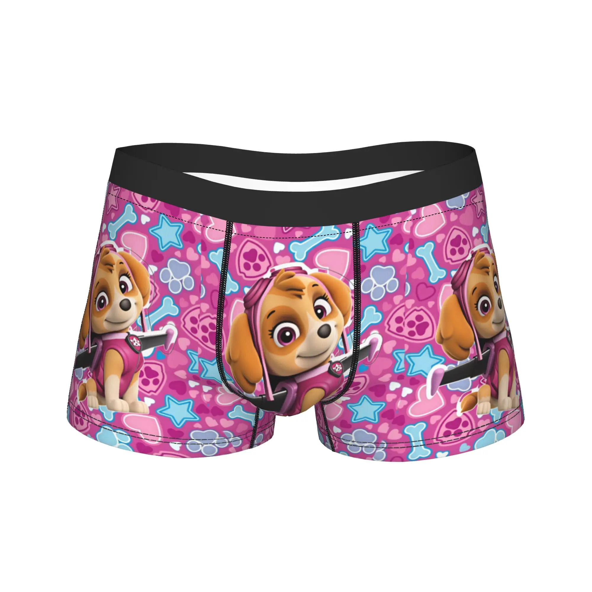 Paw Dogs Skye Flying Puppy Portrait Shorts Briefs  Underwear Quality Male Sexy Soft Boxer Shorts Design Plus Size Panties