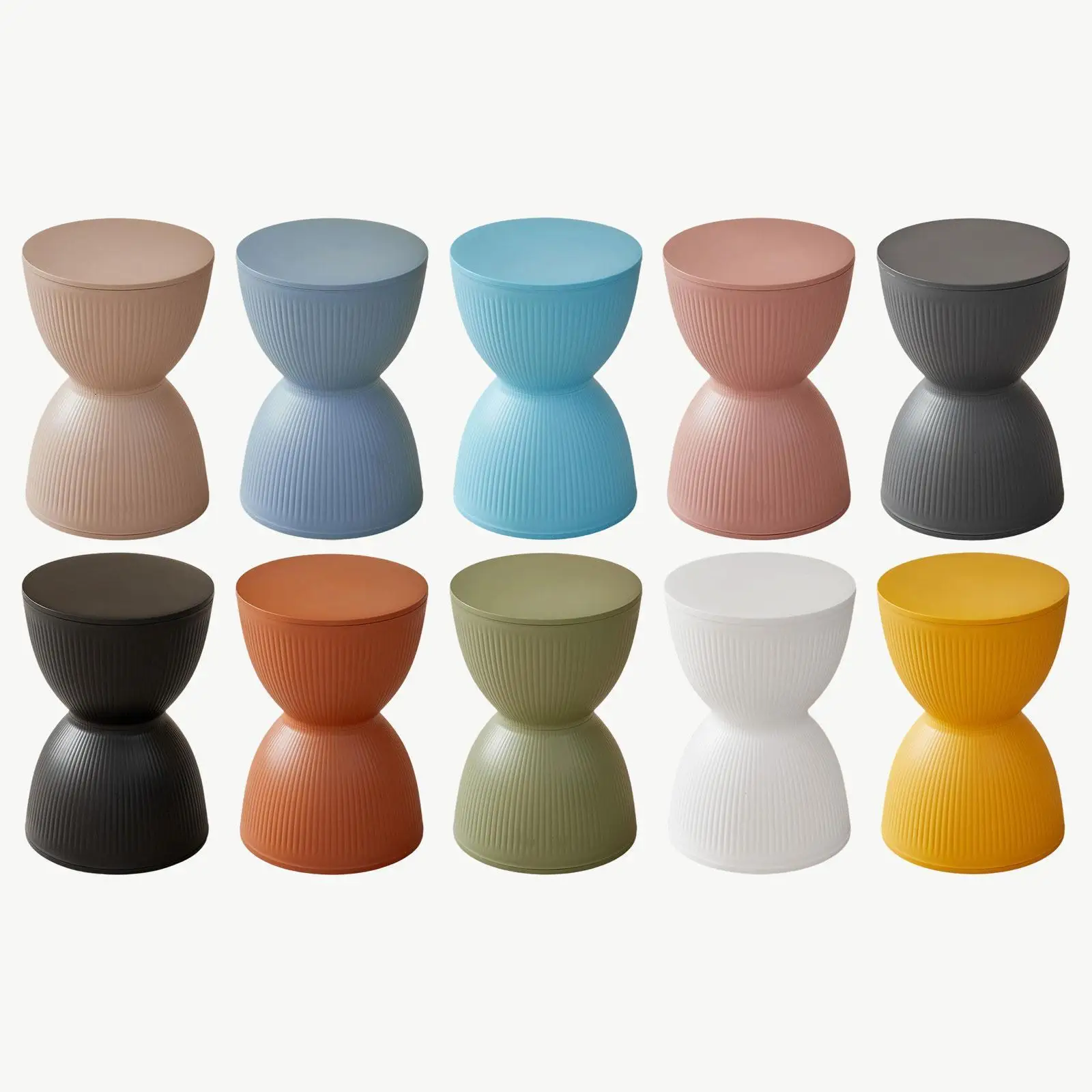 

Round Foot Stool Versatile Decoration Modern Compact Seat Small Footstool for Living Room Doorway Nursery Bedside Playroom