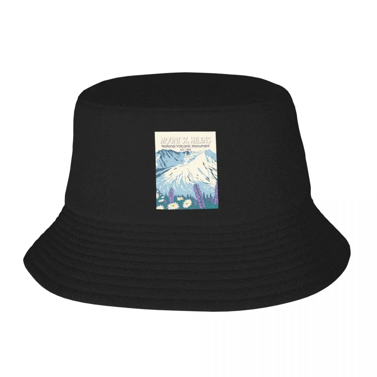 Mount St Helens Volcanic Monument Vintage Bucket Hat Hat Man Beach Women's Men's