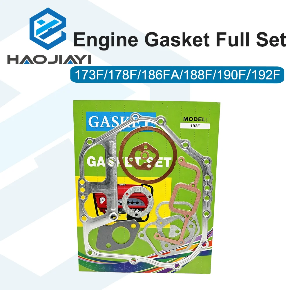 173F 178F 186FA 188F 190F 192F Air-cooled Diesel Engine Gasket Repair Kit