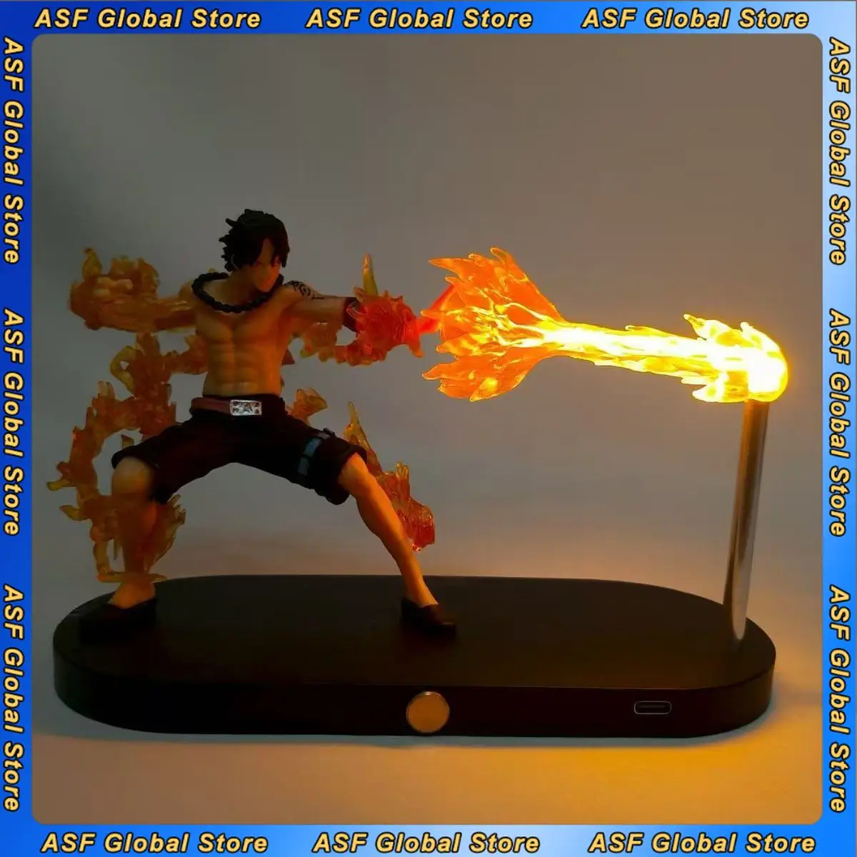 

18 см цельная фигурка Portgas D Ace Monkey D Luffy аниме, периферийная модель, светящаяся настольная декорация, украшения, рождественский подарок, игрушка