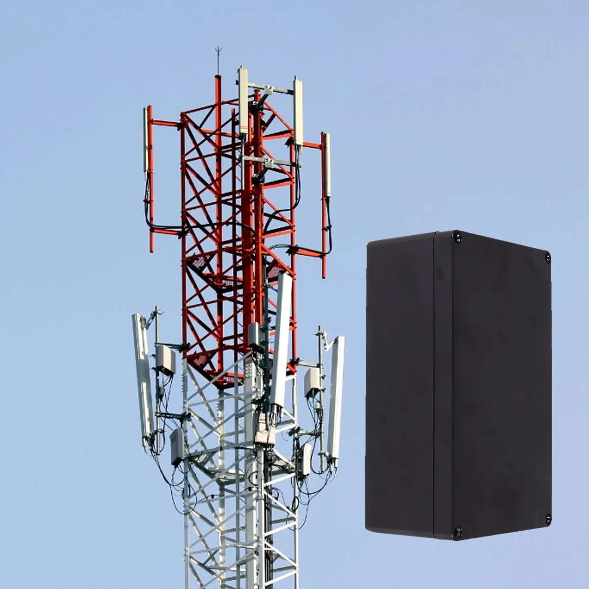 

2pcs Waterproof Junction Box Plastic Project Enclosure Outdoor Electrical Case Dustproof Sealed Hardness Durable Electric