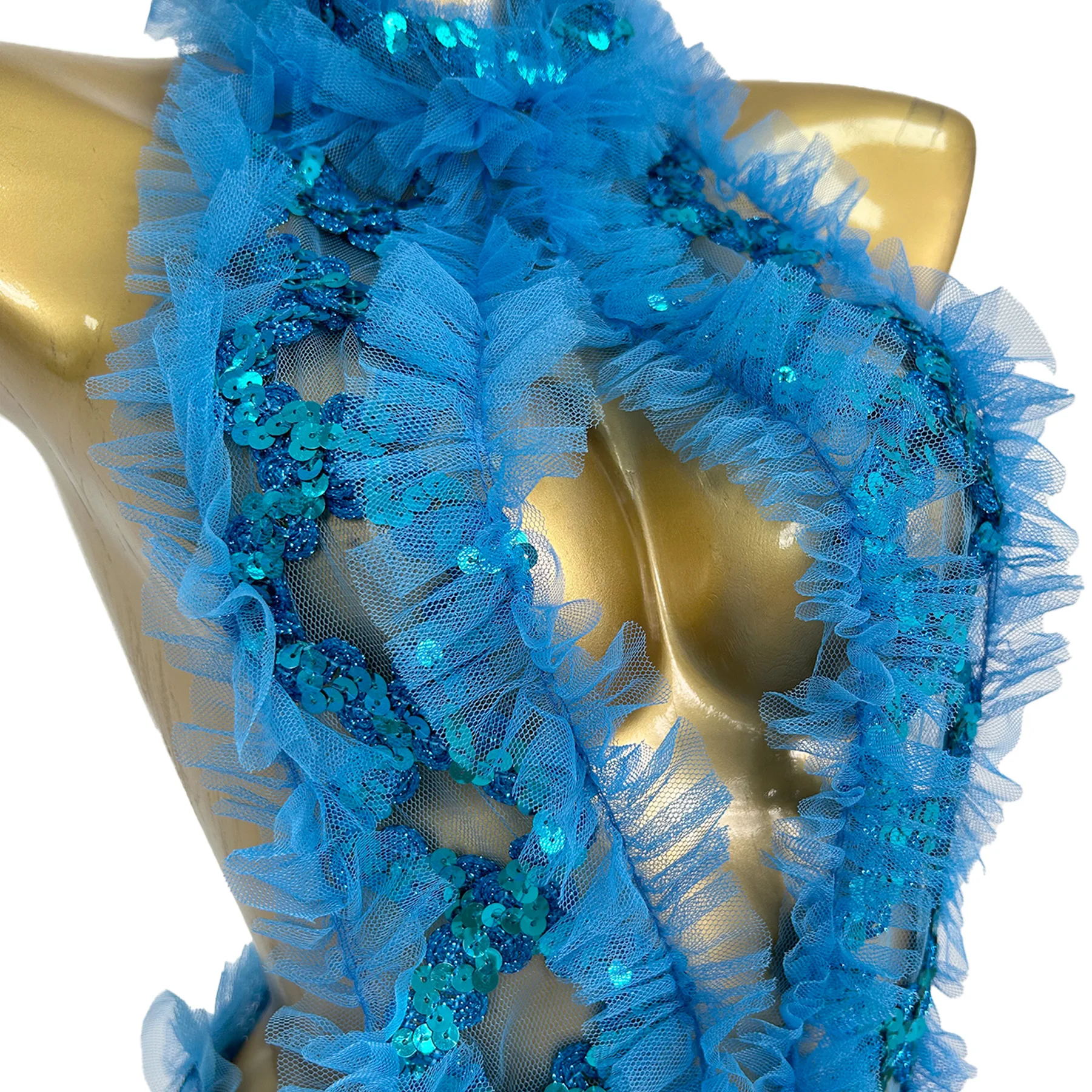 Abito lungo da ballo per feste con volant sexy con scollo all'americana e schiena scoperta, abito da sera con cut-out taglie forti, costumi da festival per club