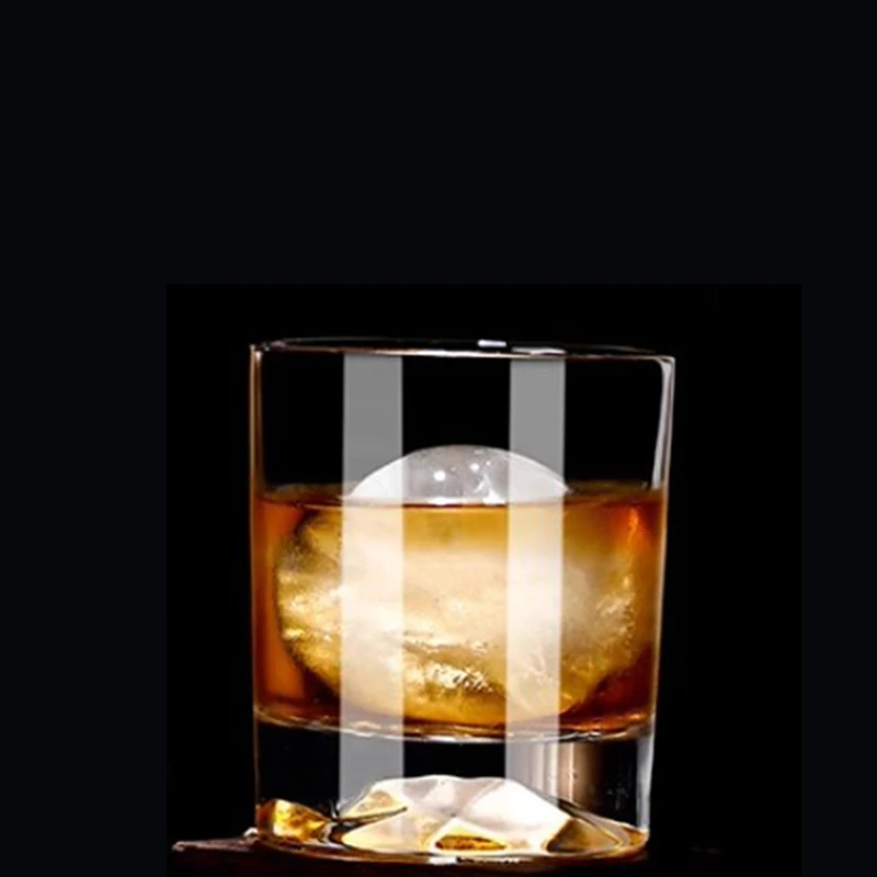 250ml 2pcs Set Creative Spirits Cup Party Transparent Wine Utensils European Thick Bottomed Whiskey Glass Bar Beer Vodka Mugs