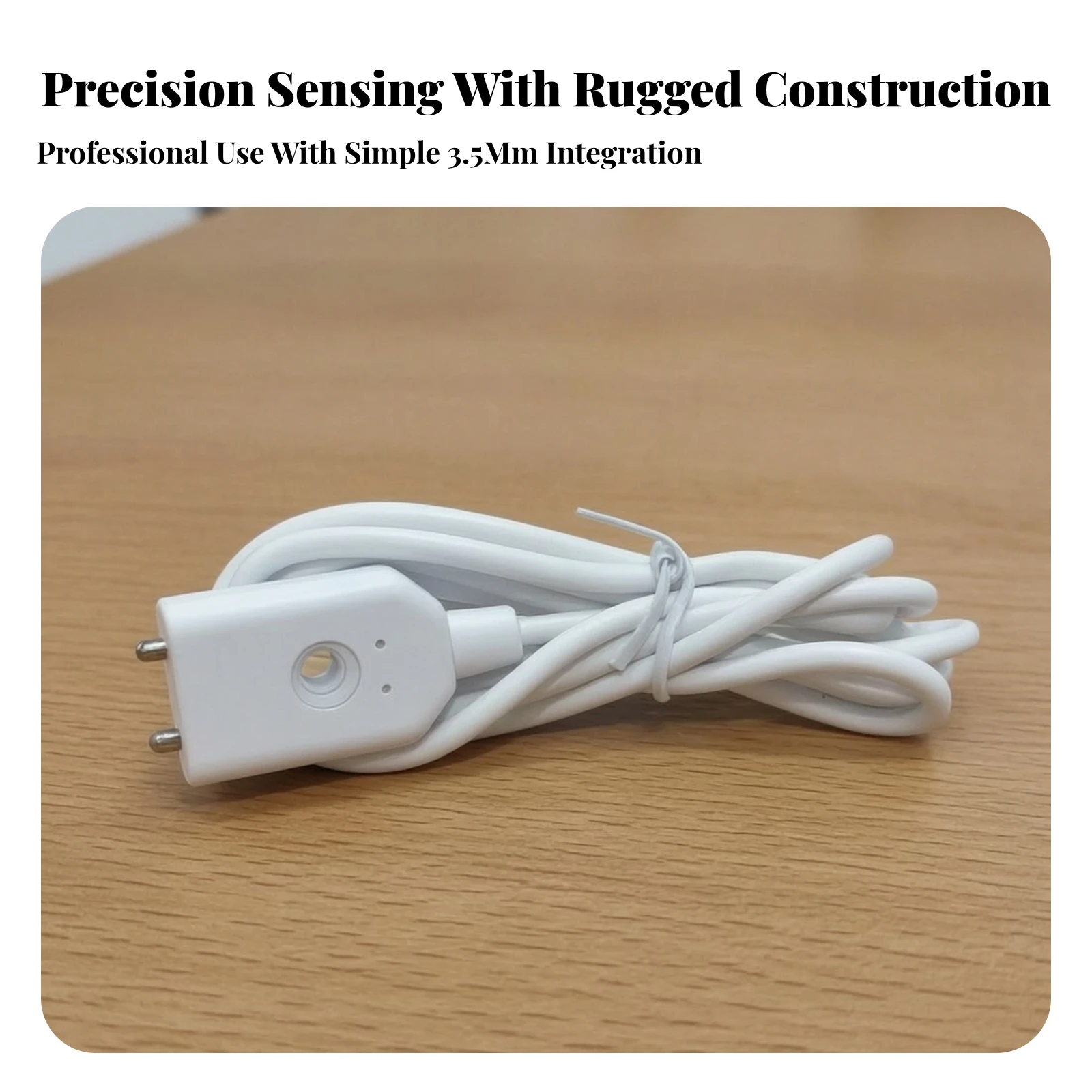 Water Leak Detection Sensor Liquid-Conductivity Water Leak Sensor with Cable High Sensitivity Connectable for Alarm Systems