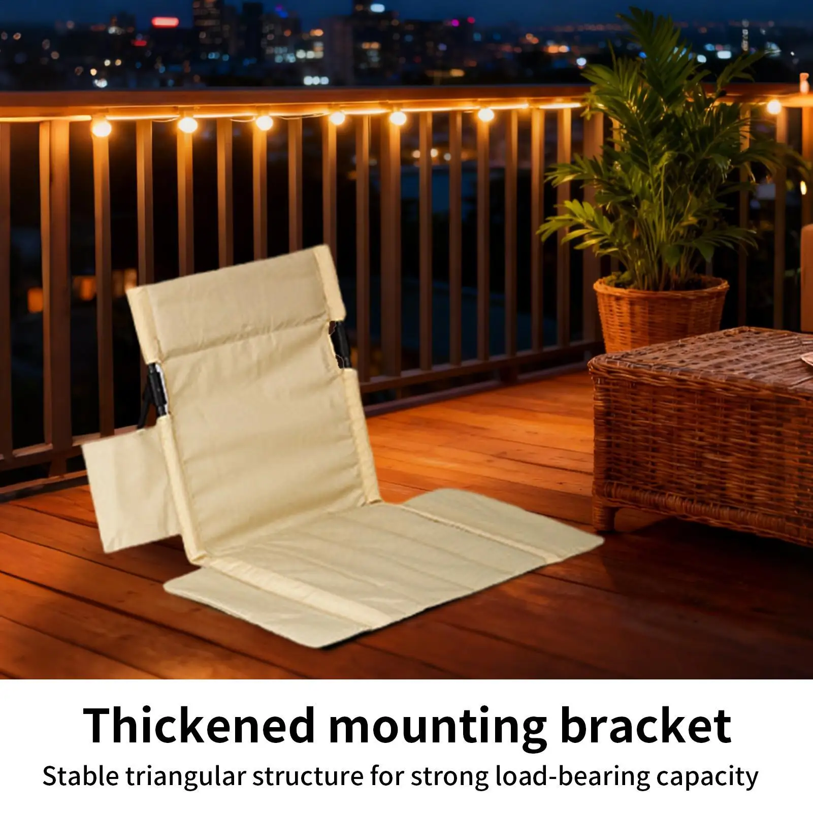 

Outside Chairs Foldable Waterproof With Side Pocket Portable Floor Seating Camping Chair For Outdoor Indoor Fishing Picnic