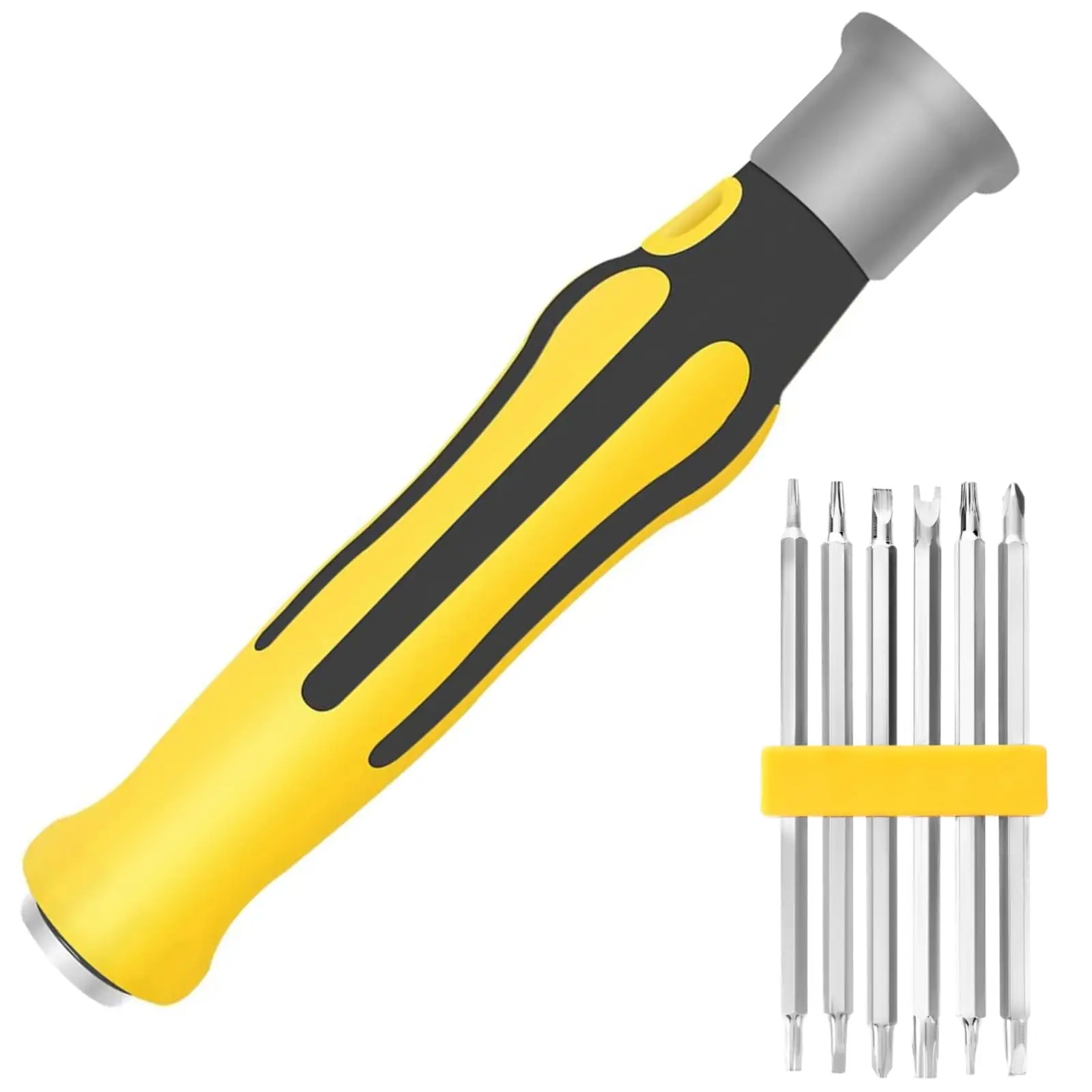 12 in 1 Precision Screwdriver Set Double ended Screw Driver Set with Torx Phillips Slotted Triangle Y U Shape Magnetic MINI