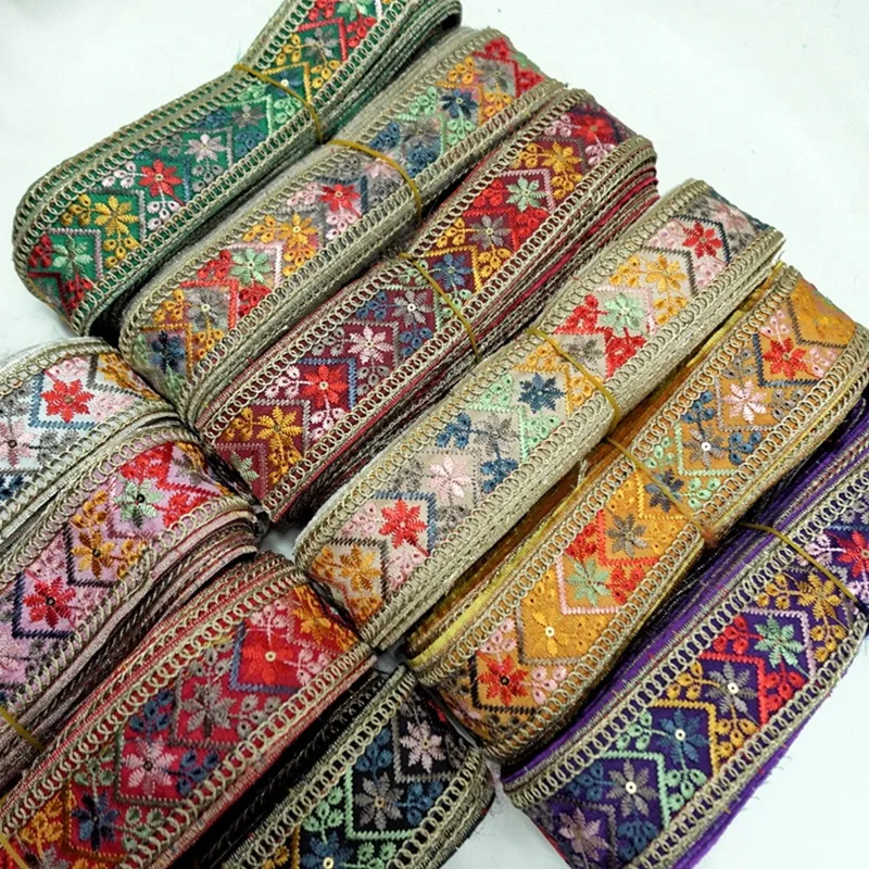 1 Yards Embroidery Ribbon Lace Barcode DIY Clothing Accessories Cuffs Trim Decoration