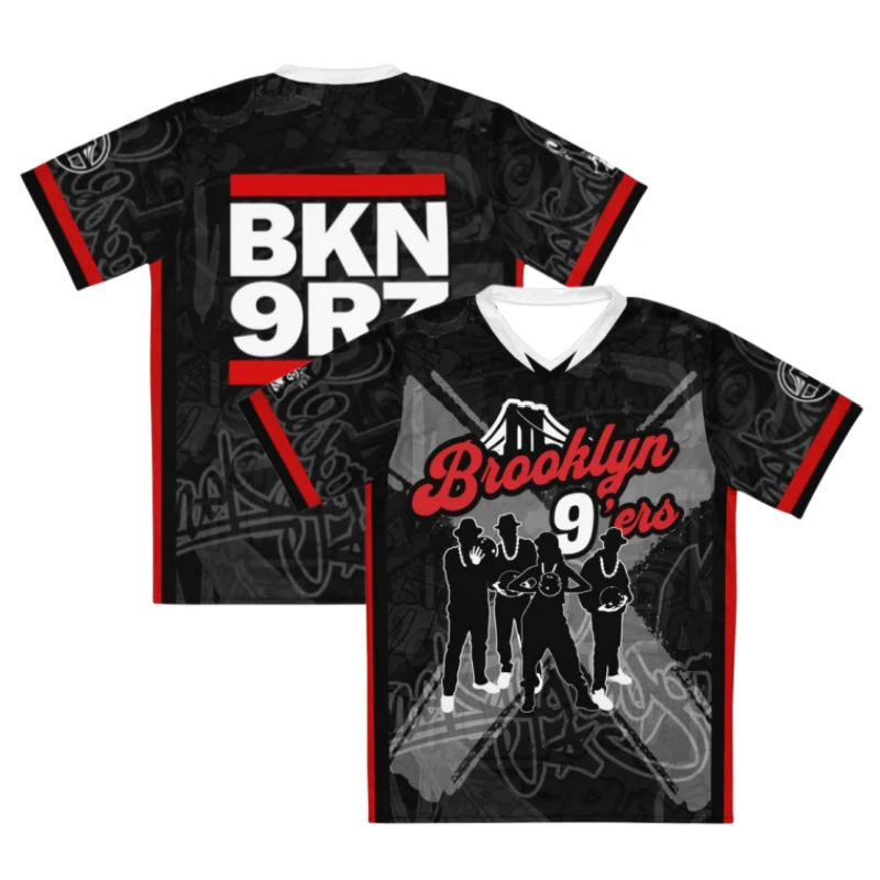 2026 New Brooklyn Strikers V Neck Bowling Sports Jersey BKN SRX Letter Front Back 3D Print Breathable Quick Dry Family Kids Tees