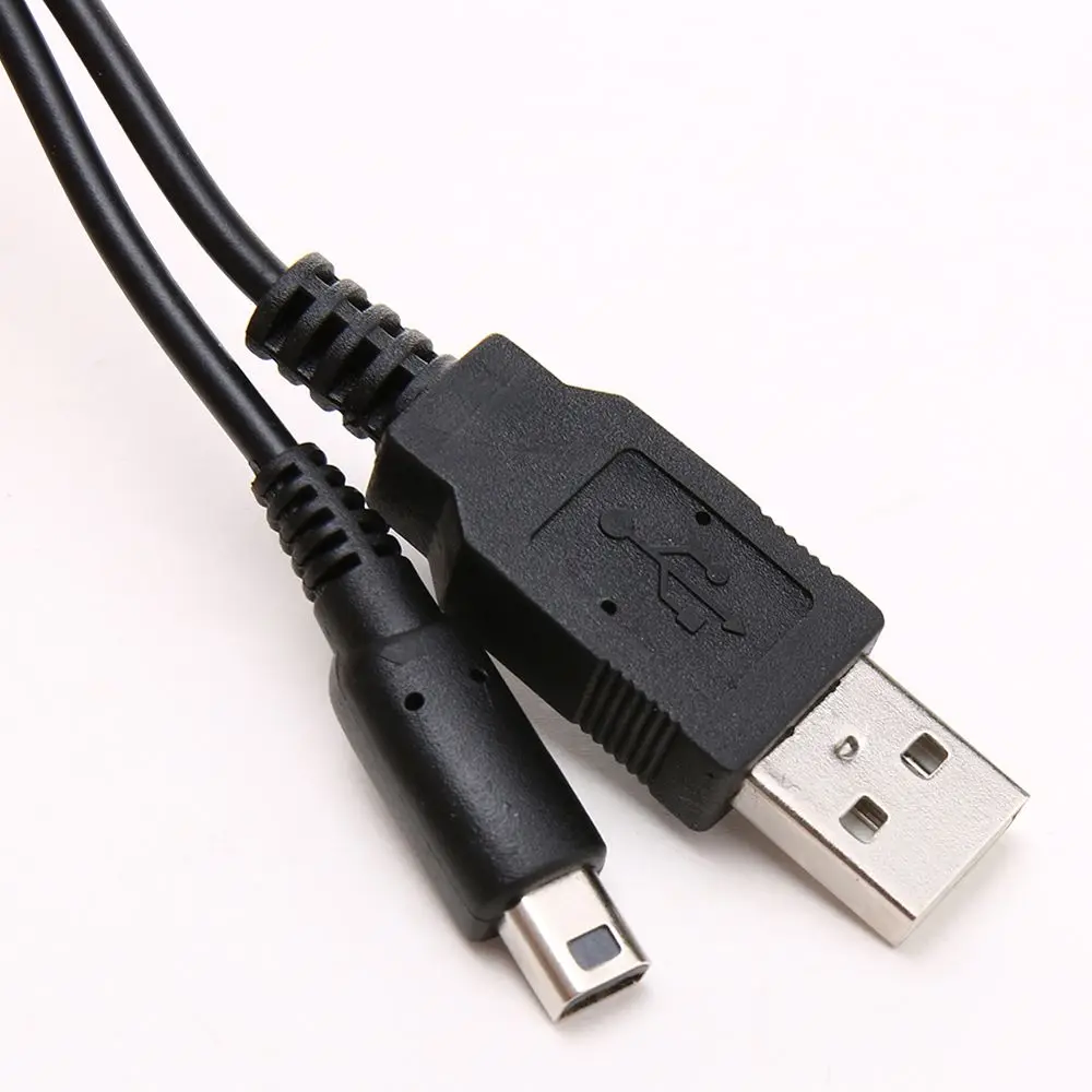 

Black Data SYNC Cord 3DS NDSI Game Power Cable Data Cable For Nintendo Charger Cable USB Charger Cable Game Power Line