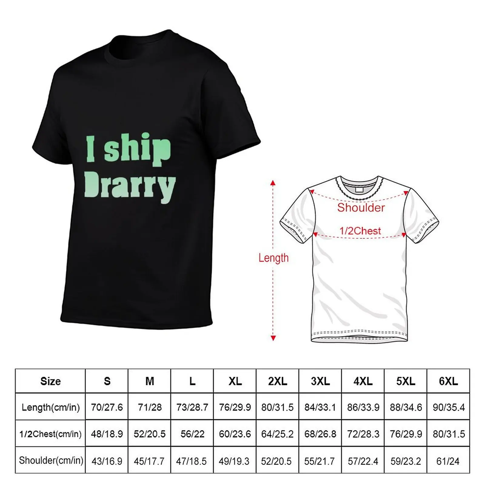 I ship Drarry T-Shirt Everyday Wear Basic Short Sleeve Top