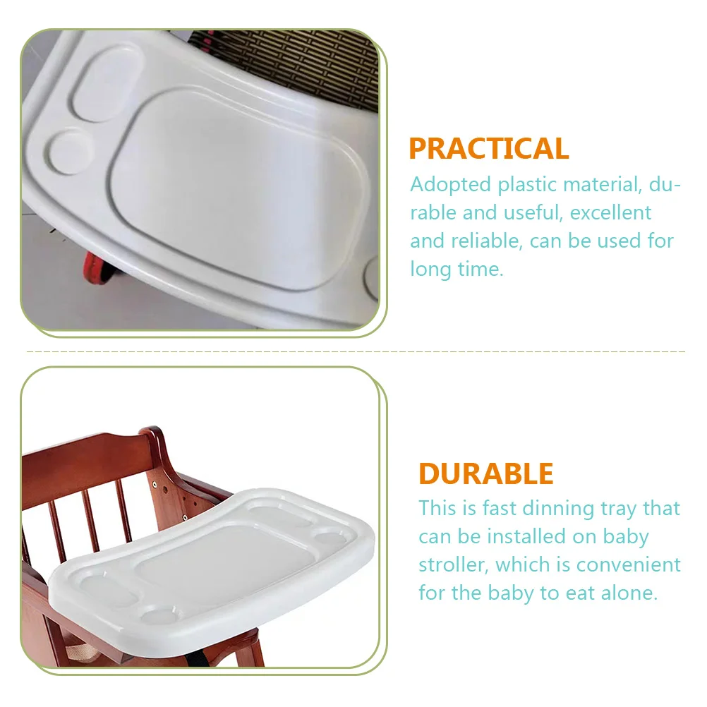 Chaise haute universelle en PVC pour bébé, poussette pour salle à manger rapide, wagon pour collation, évaluation en plastique