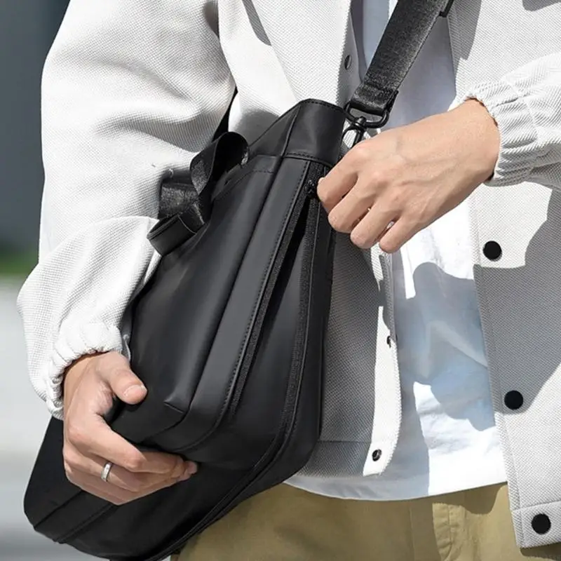  Large Capacity Laptop Bag For 14Inch Notebook With Multiple Compartments And Comfortable Shoulder Strap
