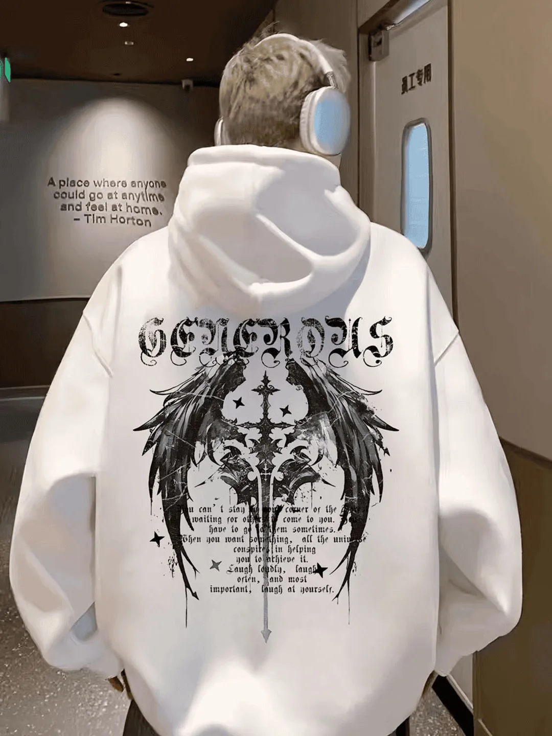 فانتوم أجنحة طباعة موضة الرجال النساء مقنعين البلوز الخريف الشتاء اليومية في الهواء الطلق عطلة اللياقة البدنية ملابس رياضية فضفاضة دافئة غير رسمية