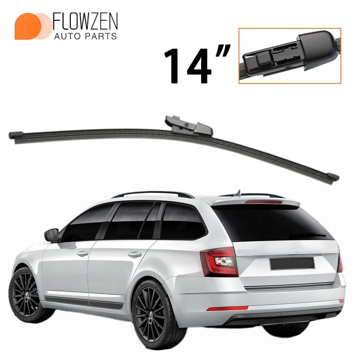 1PC 14" Rear Windsh… - image