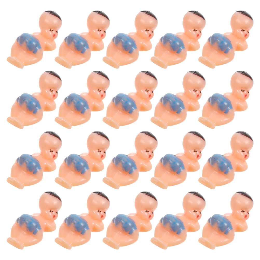 

50 Pcs Mini Statues Adorable Plastic Babies Little Tiny Figurines Small Decorations Baby Shower Gifts Party Supplies