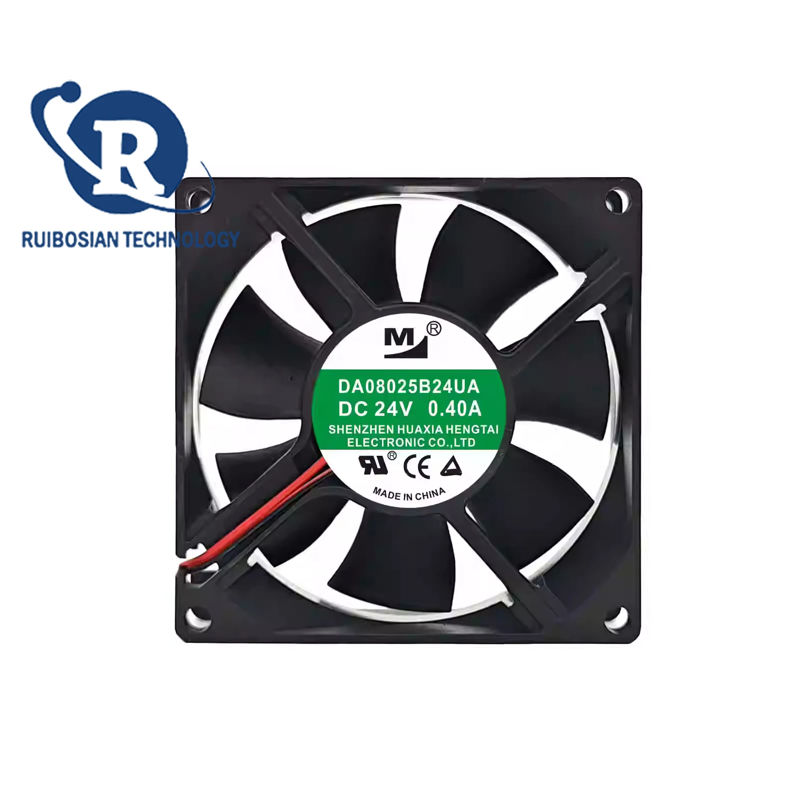 DA08025B24UA 24V 0.4A 8025 8CM 2-wire inverter cooling fan