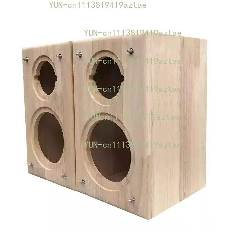 "4" 5" 6.5" 8" Speaker Empty Box - Solid Wood 2-Way Enclosure for Car Audio & Outdoor Sound System DIY Upgrade"(1pcs)