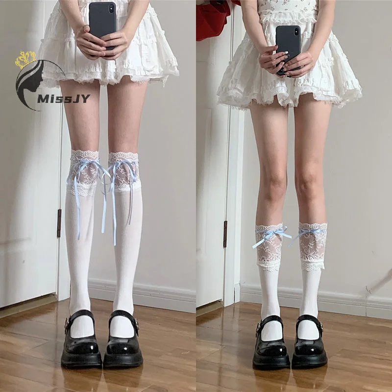 JK White Cotton Women's Comfortable Sports Trend Fashion Mid-barrel Japanese Ins With The Same Calf Socks Lolite Student Cute