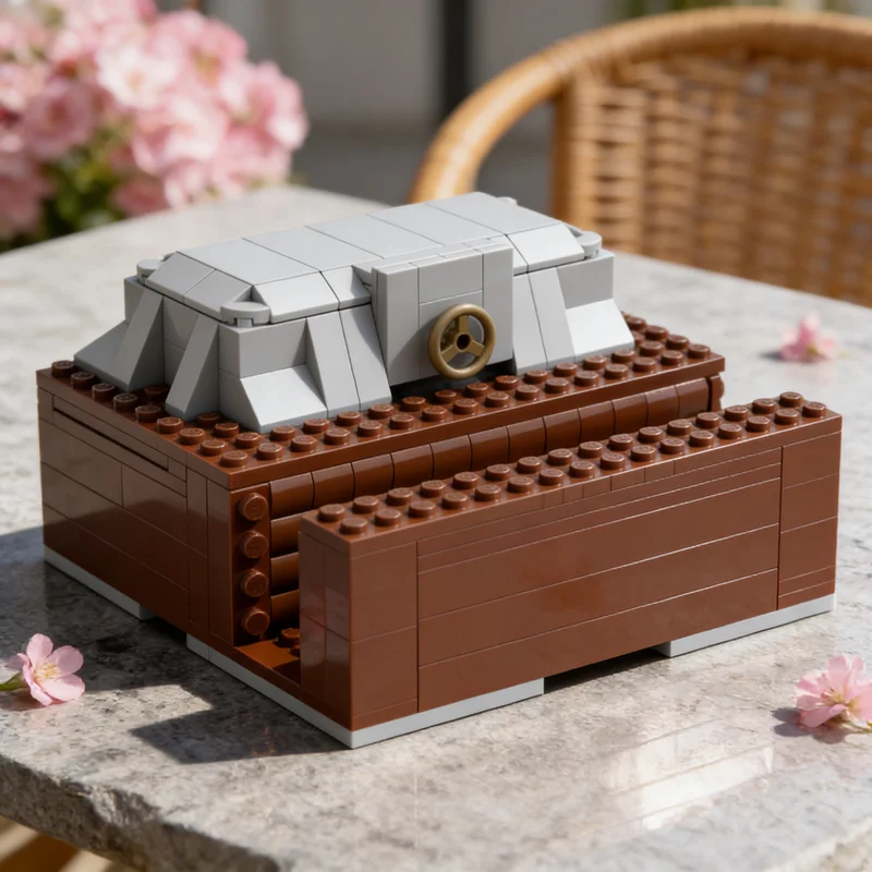 151pcs MOC Adjusted Bunker Modular Streetscape Model Building Blocks Architecture Idea Festival Gifts Education Toys Brick