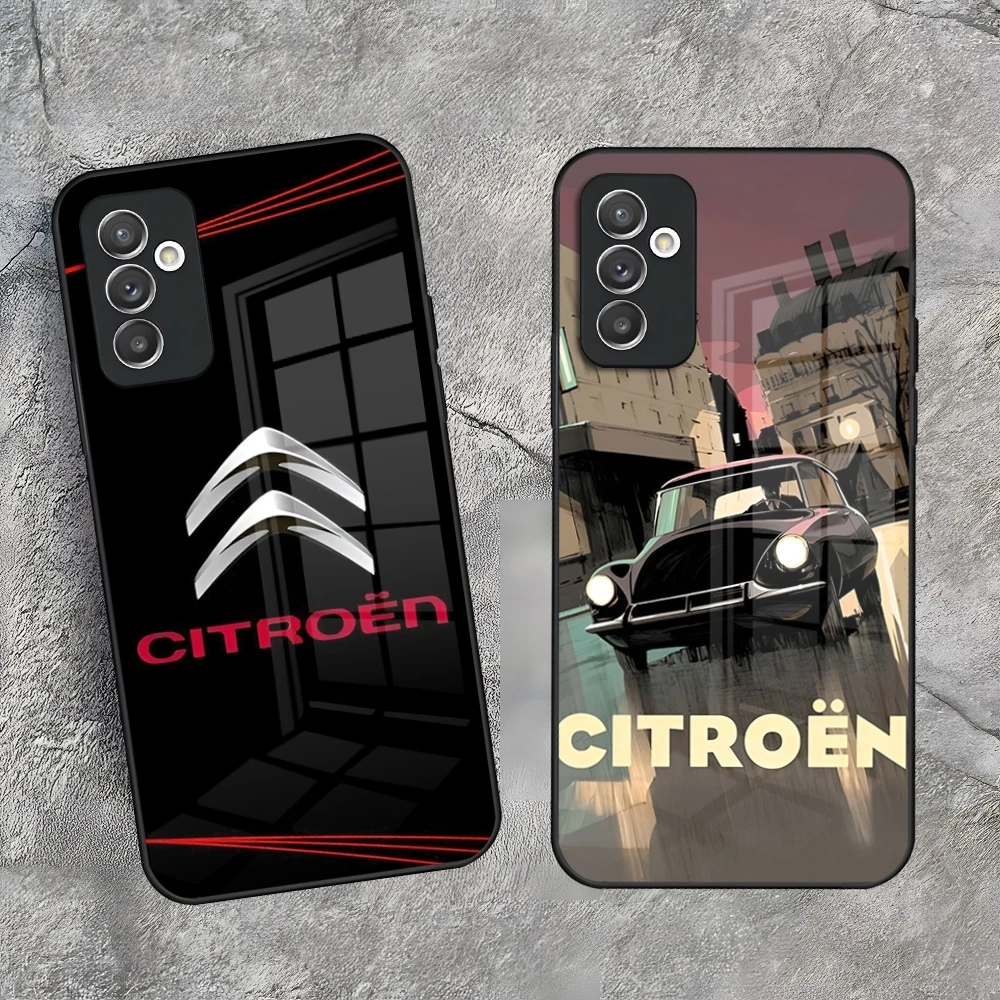 S-Sports Car C-Citroens Telefoonhoesje voor Samsung Galaxy S26 S25 Edge S22 S24 S23 A26 A57 A17 A16 A37 A27 A56 Ultra Plus Fe Glass C