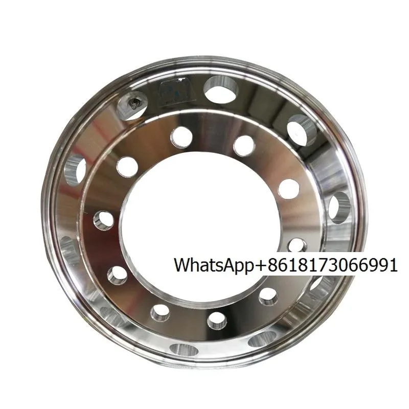 Large truck truck bus trailer forged aluminum alloy wheel hub aluminum ring 12R315/295 vacuum tire light modification