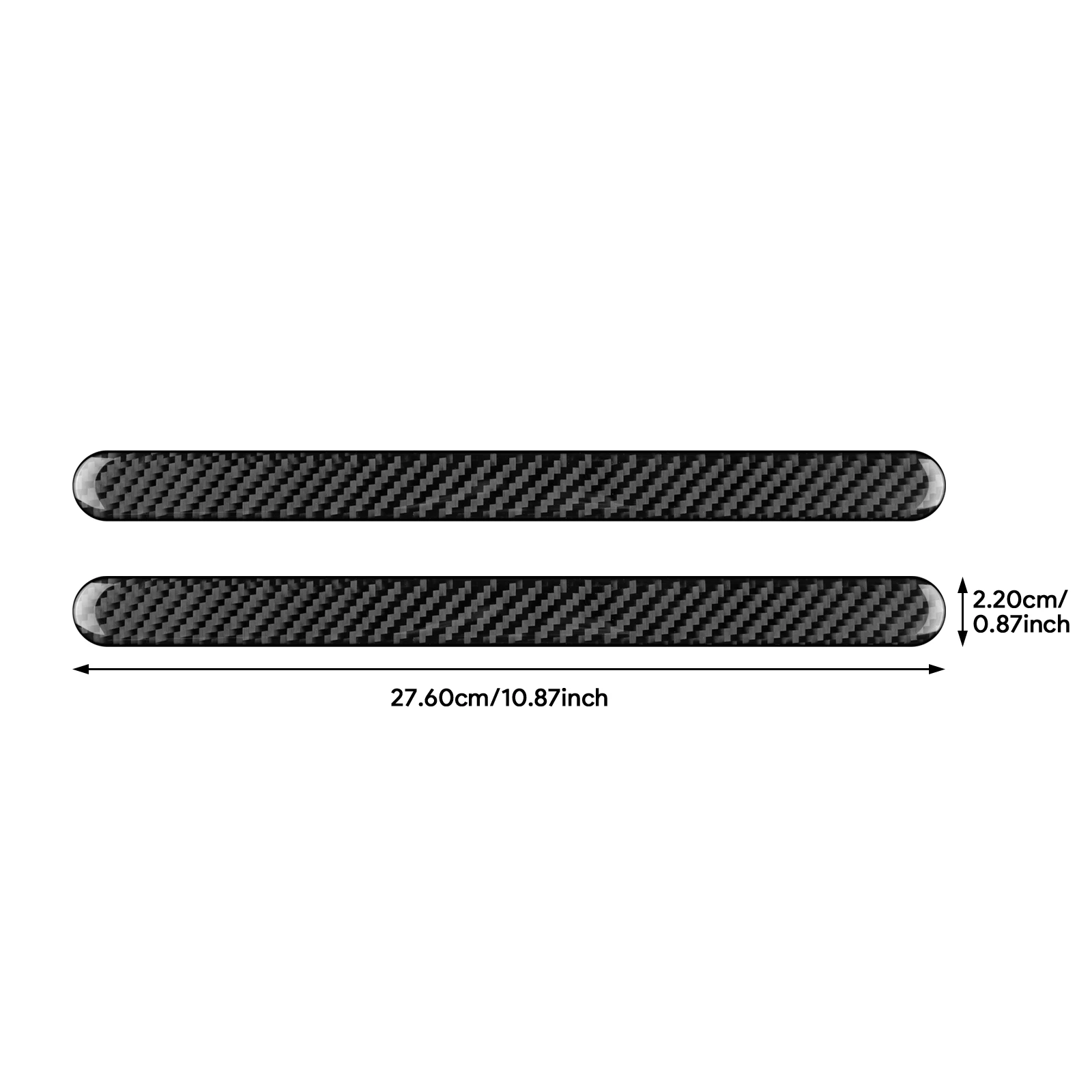 For BMW Mini Cooper S F65 F66 F67 2024 2025 Car Armrest Box Side Strip Sticker Interior Trim Accessories Soft Real Carbon Fiber