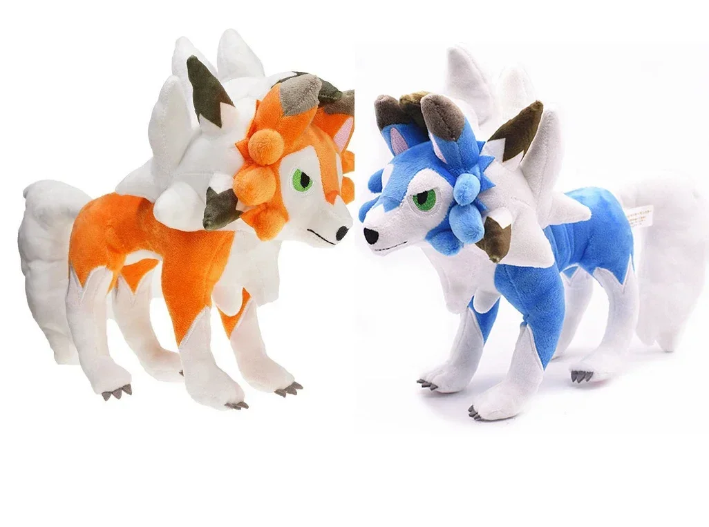 

5pcs/lot Pokemon Lycanroc Plush 25CM Toy Anime Werewolf Doll Stuffed Toys Birthday Gifts