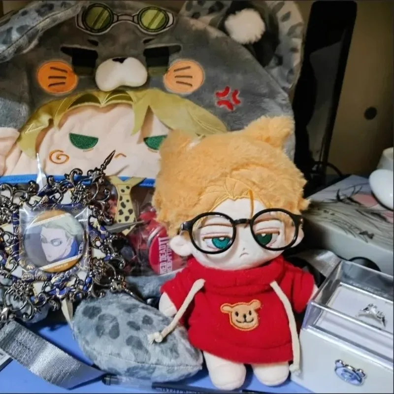 Anime Jujutsu Kaisen Kento Nanami 20cm Cute Soft Cotton Plush Stuffed Doll Body Plushie Toys dress up Clothes Cosplay Gift view 6