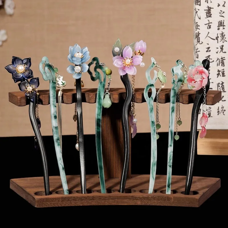 

Chinese-style Retro Updo Hairpins Everyday Laid-back Style Hair Hairpins Niche and Versatile Hair Accessories and Headwear