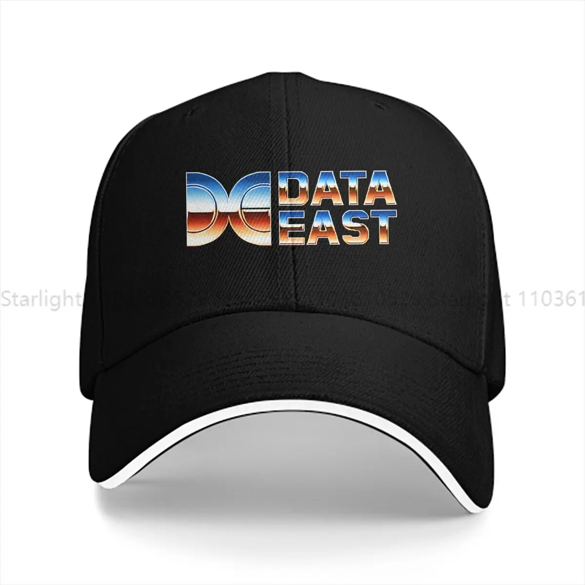 Pure Color Dad Hats DATA EAST Logo 80S  Arcade Pinball Games Men's Hat Sun Visor Baseball Caps Commodore C64 Peaked Cap