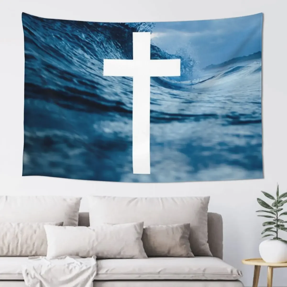 Christian Cross Tapestry Wall Art Decoration For Rooms Wall Decoration Items Tapestry